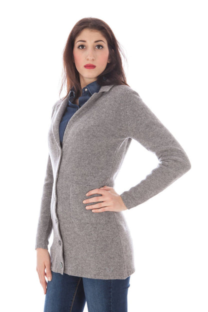 Fred Perry Cardigan Donna Grigio"" - mem39