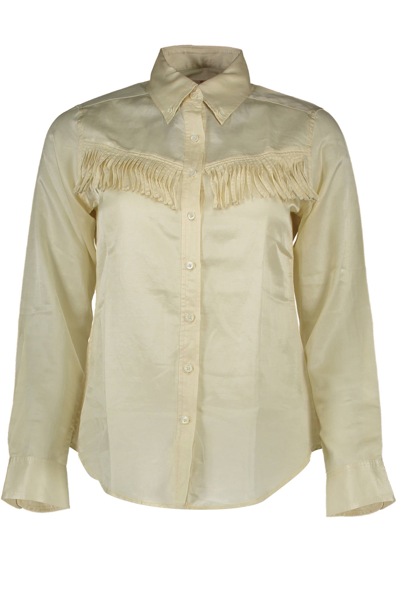 Gant Camicia Maniche Lunghe Donna Beige"" - mem39