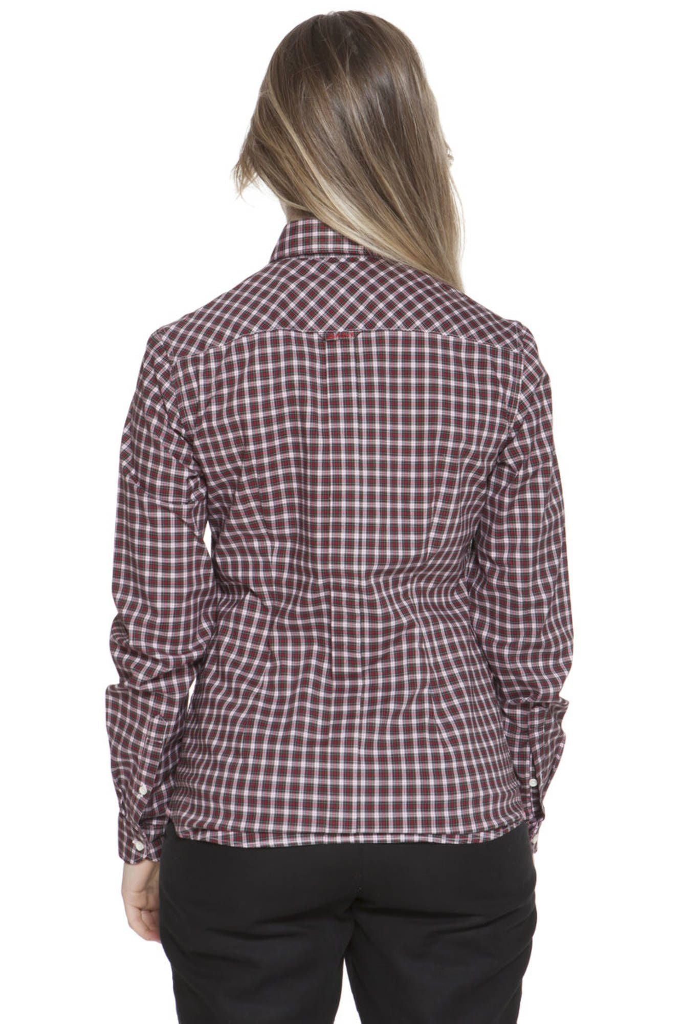 Gant Camicia Maniche Lunghe Donna Rosso"" - mem39