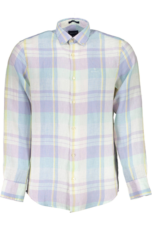 Gant Camicia Maniche Lunghe Uomo Azzurro - mem39