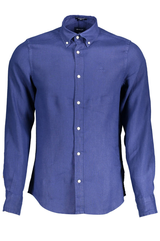 Gant Camicia Maniche Lunghe Uomo Blu - mem39