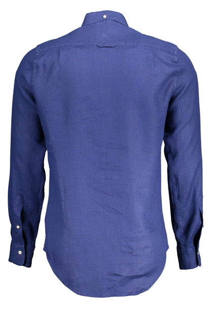 Gant Camicia Maniche Lunghe Uomo Blu - mem39