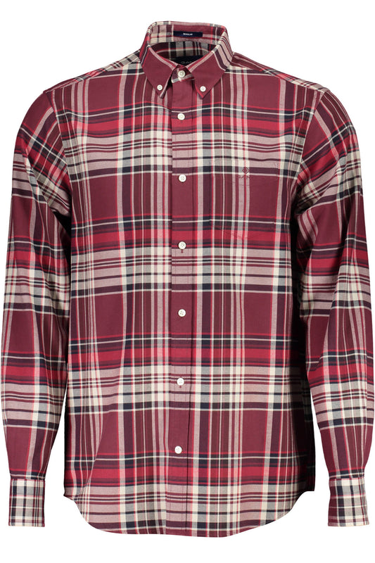 Gant Camicia Maniche Lunghe Uomo Rosso - mem39