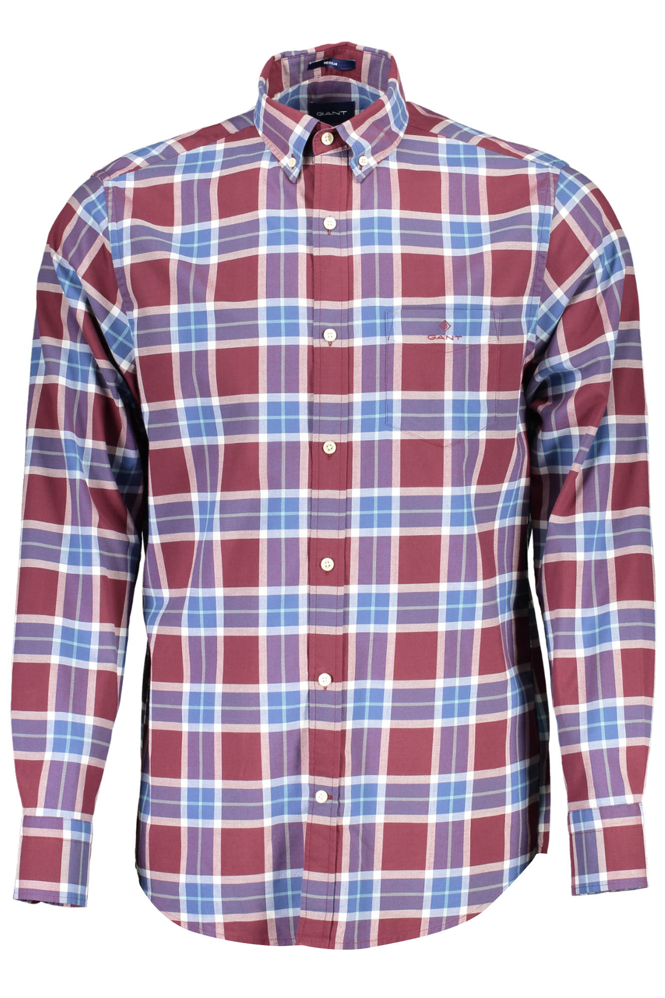 Gant Camicia Maniche Lunghe Uomo Viola - mem39