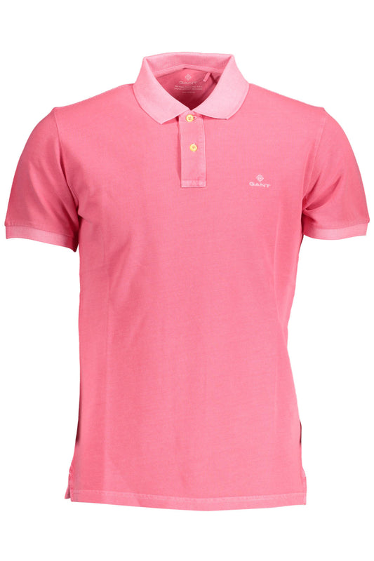 Gant Polo Maniche Corte Uomo Rosa - mem39