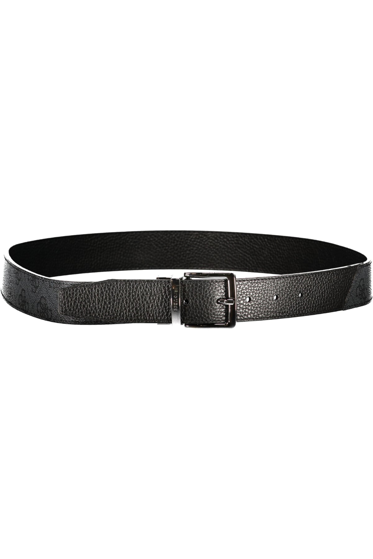 GUESS JEANS CINTURA IN PELLE UOMO GRIGIO