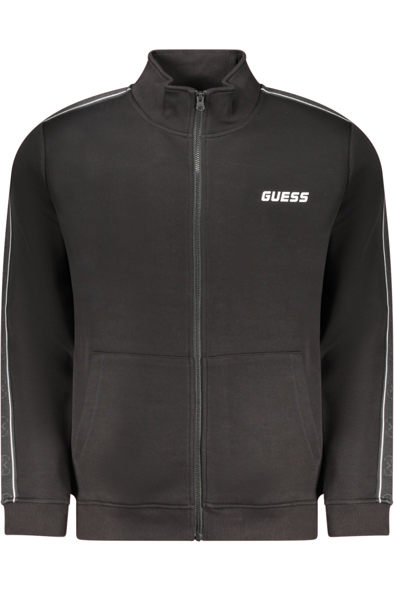 Guess Jeans Felpa Con Zip Uomo Nero"" - mem39