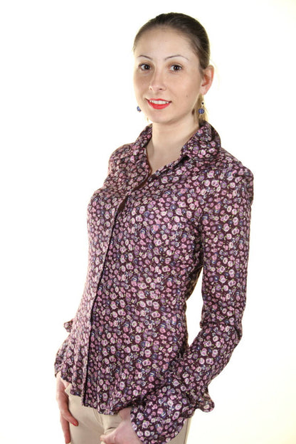 Holiday Inn Camicia Maniche Lunghe Donna Viola - mem39