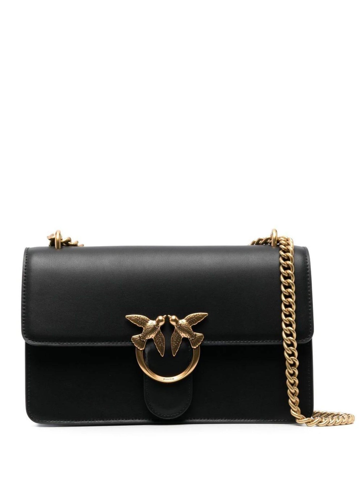 Pinko borsa Love Bag Classic One Simply in pelle nero oro