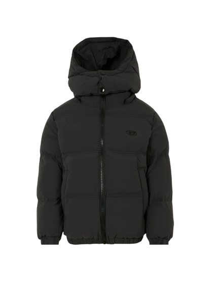 Diesel piumino con cappuccio Jwraveel nero