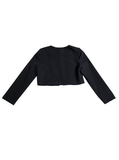 Patrizia Pepe giacca corta in tessuto crepe nero