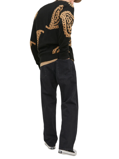 Jack&Jones jeans baggy gamba larga lavaggio nero