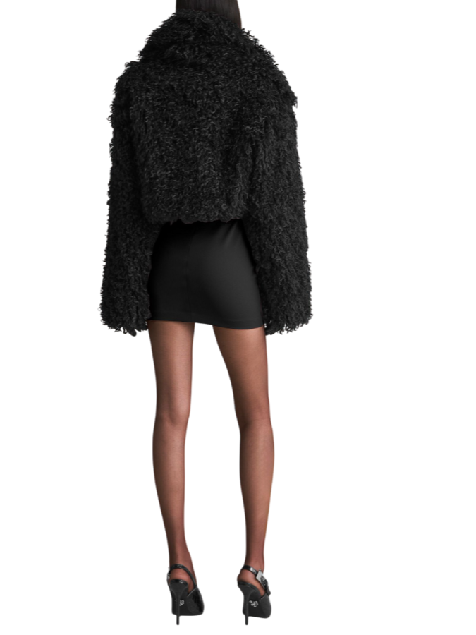 Aniye By pelliccia ecologica corta Poison nero