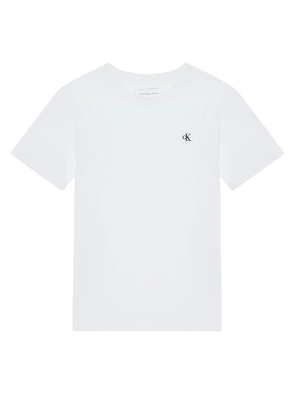 Calvin Klein Jeans T-shirt bambino manica corta bianco