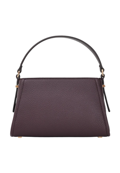 Elisabetta Franchi borsa in ecopelle con logo borgogna