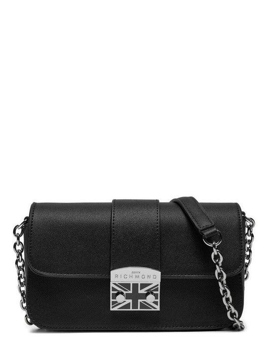 John Richmond borsa a tracolla in ecopelle martellata Dolly nero
