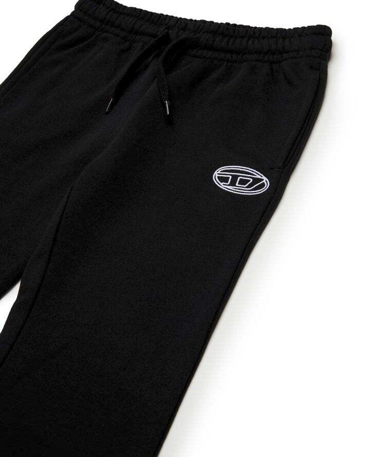 Diesel pantaloni flare in felpa Pebirt nero