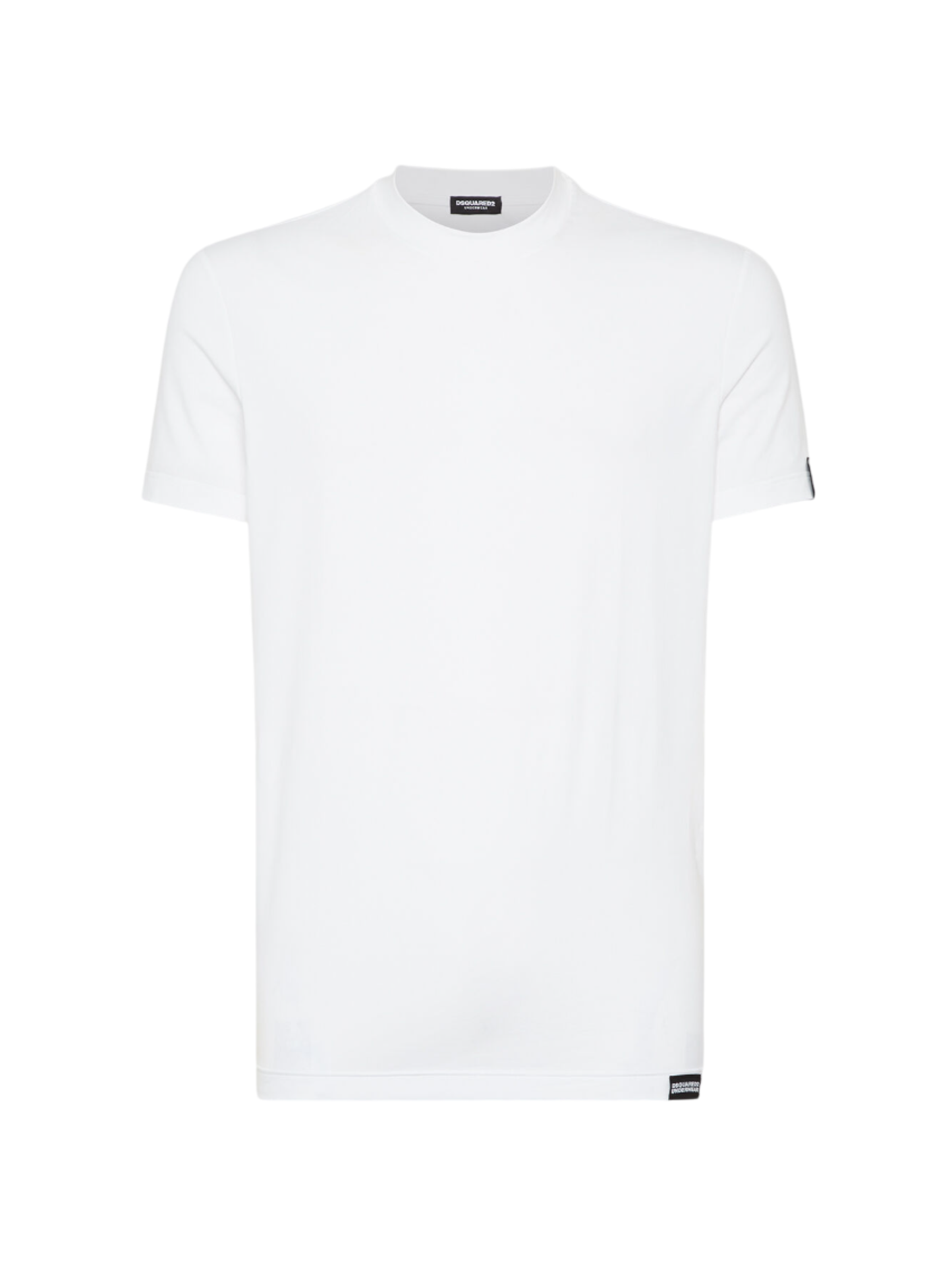 Dsquared2 T-shirt maniche corte in cotone stretch bianco