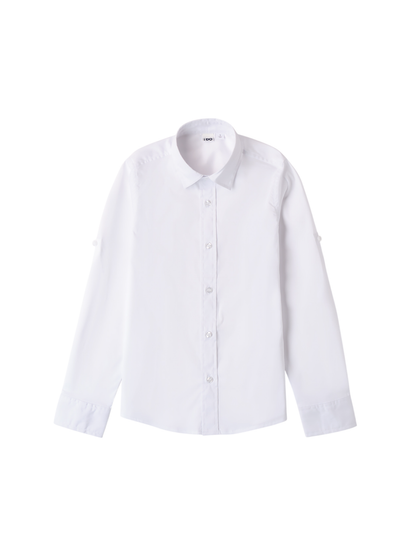 iDo camicia manica lunga in cotone bianco
