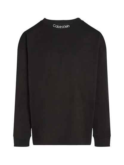 Calvin Klein Jeans T-shirt manica lunga taglio relaxed nero