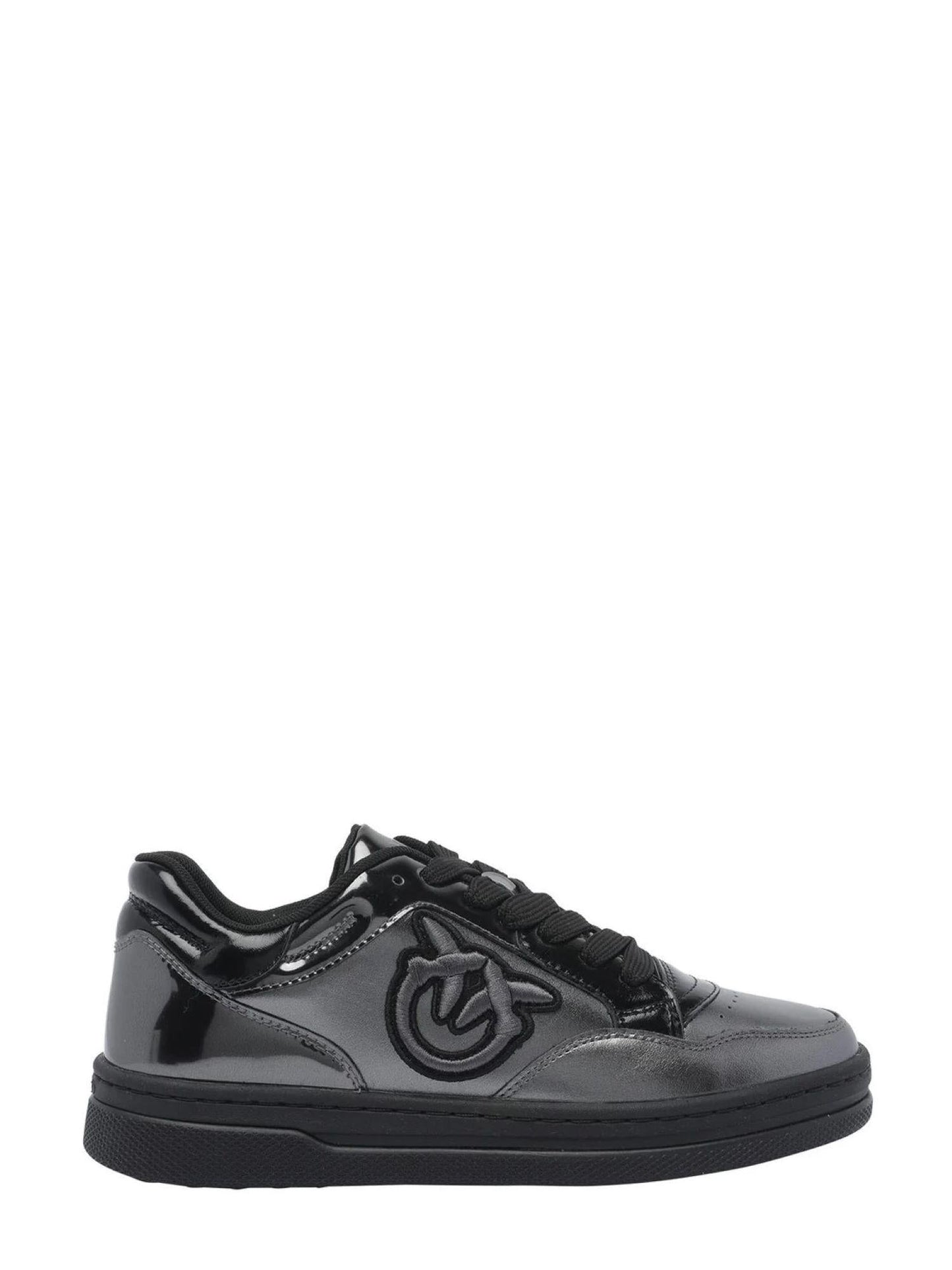 Pinko sneakers Mandy in pelle laminata nero