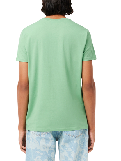 Lacoste T-shirt manica corta in cotone Pima verde menta