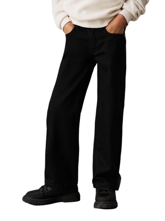 Calvin Klein Jeans jeans gamba larga lavaggio nero