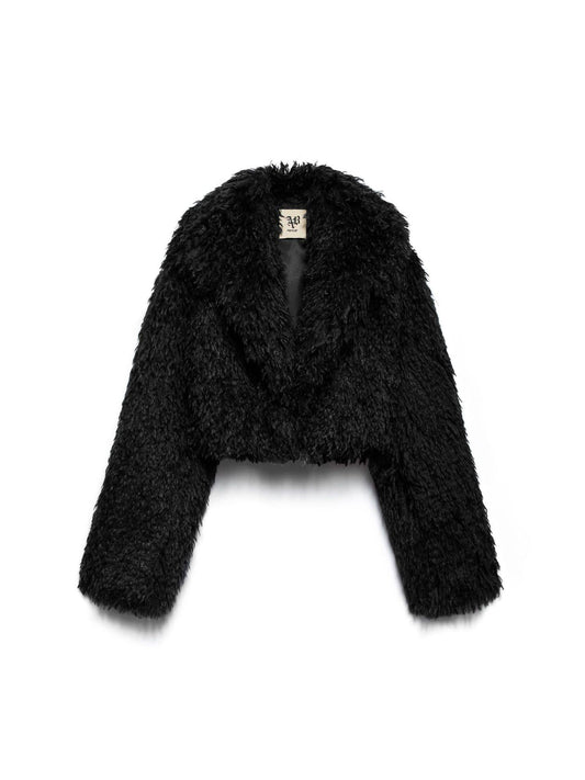 Aniye By pelliccia ecologica corta Poison nero