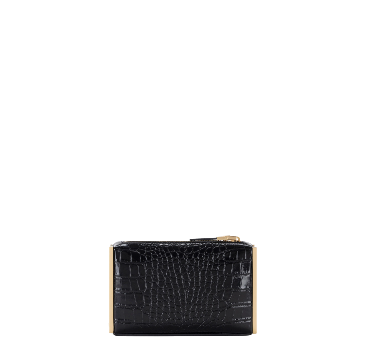 Elisabetta Franchi clutch in ecopelle coccodrillo nero