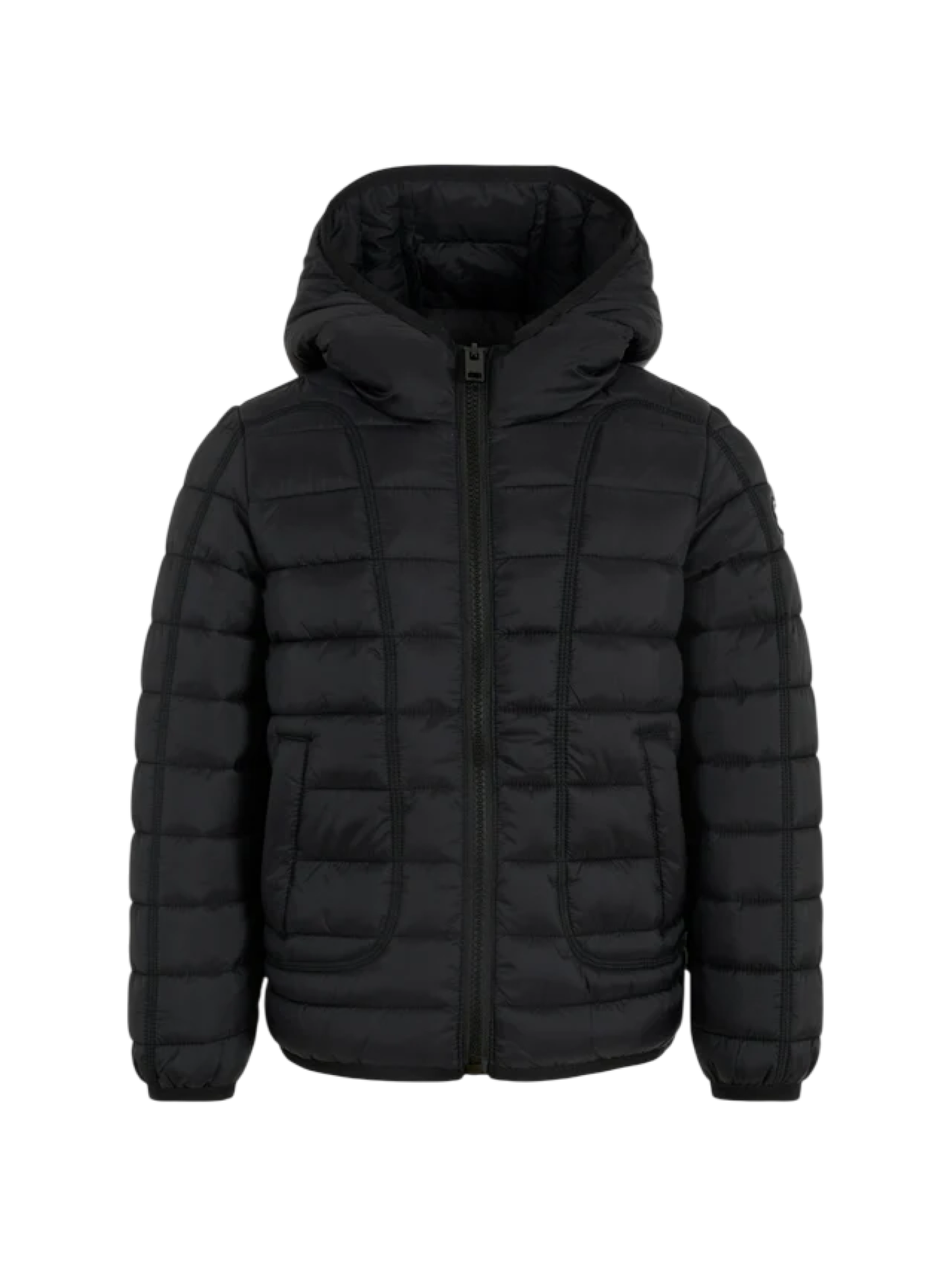 Diesel giubbino imbottito trapuntato con cappuccio nero