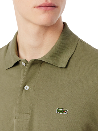 Lacoste polo manica corta 12.12 light in piquè verde salvia