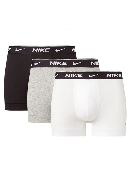 Nike Underwear set 3 boxer con logo bianco nero grigio