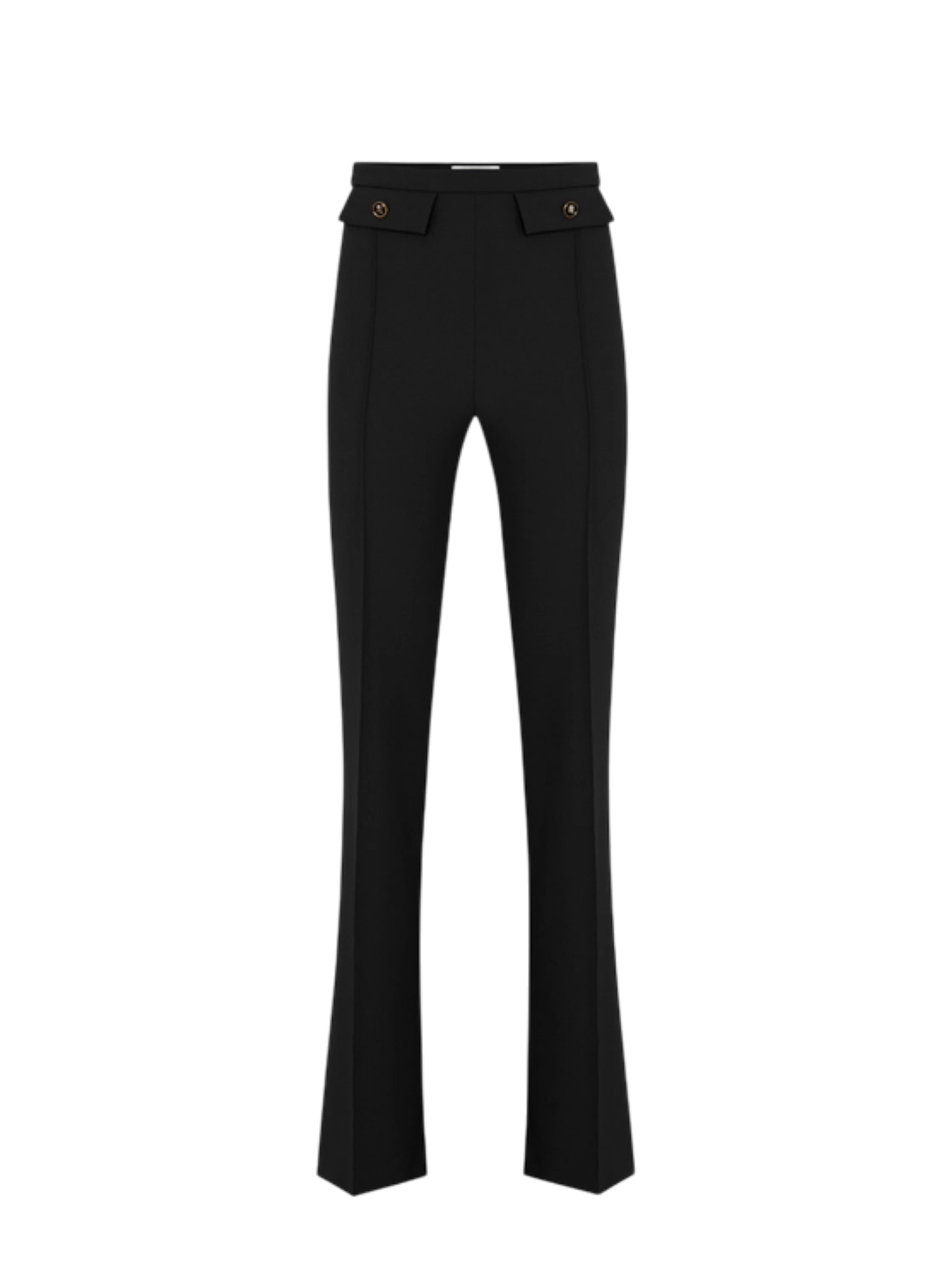 Elisabetta Franchi pantaloni a zampa in crepe nero
