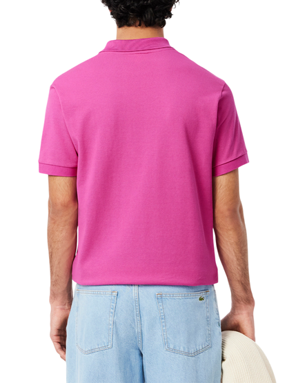 Lacoste polo manica corta 12.12 in piquè fucsia
