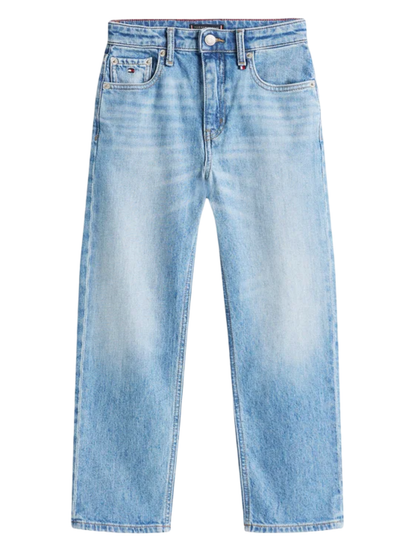 Tommy Hilfiger jeans Skater gamba dritta lavaggio blu