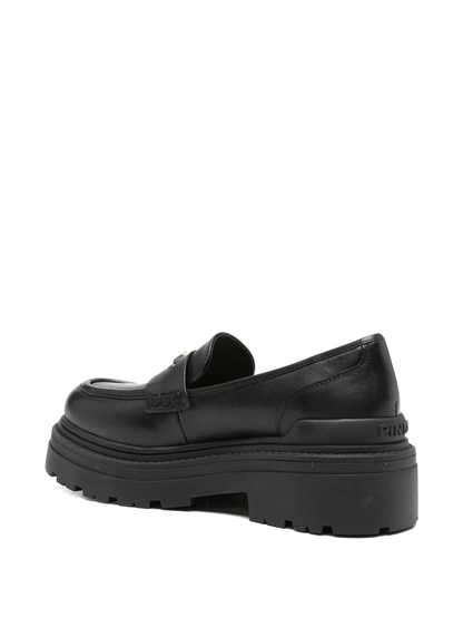 Pinko mocassini Mia in pelle nero