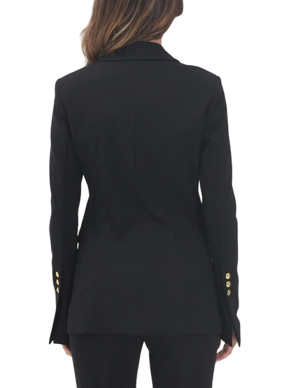 Pinko giacca blazer Granita in punto stoffa nero