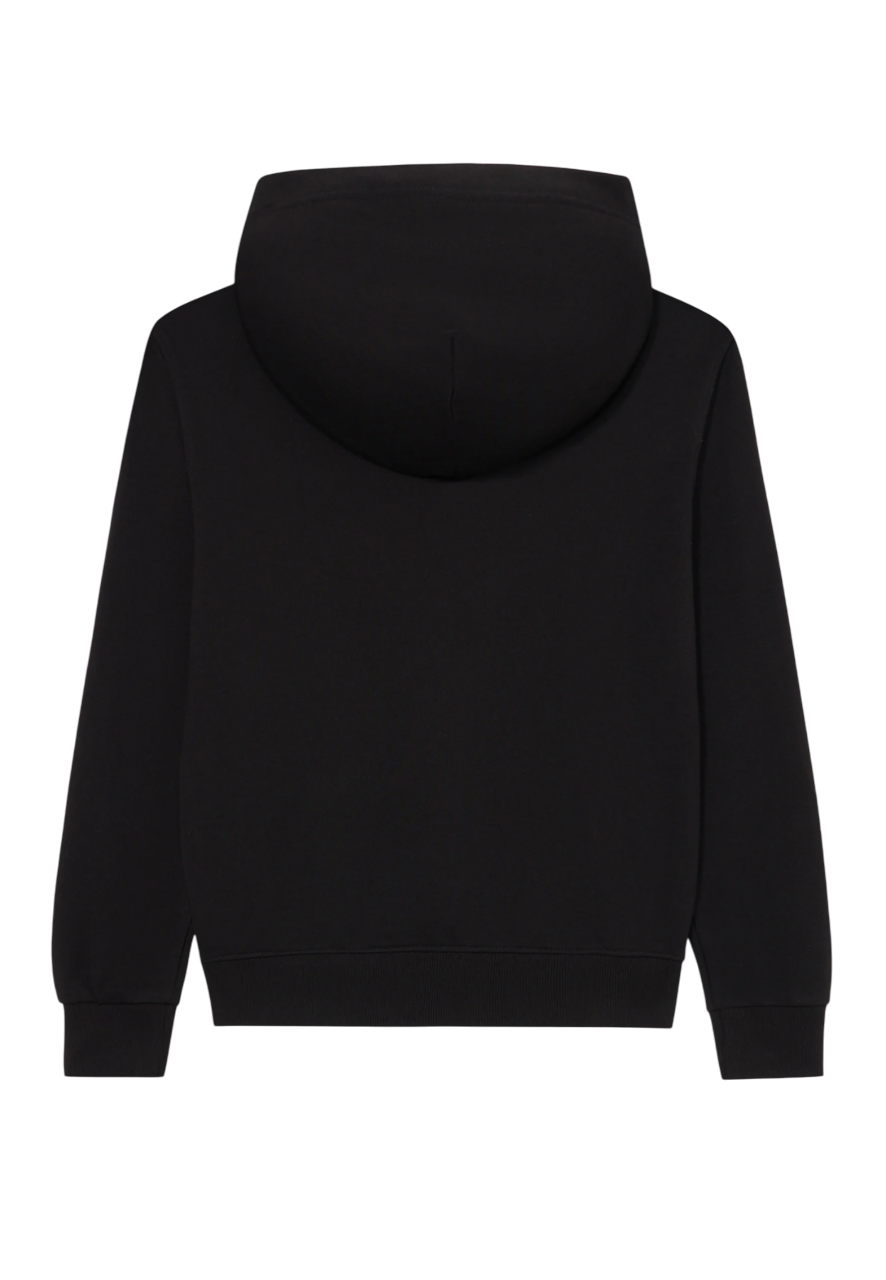 Diesel felpa bambino con cappuccio nero
