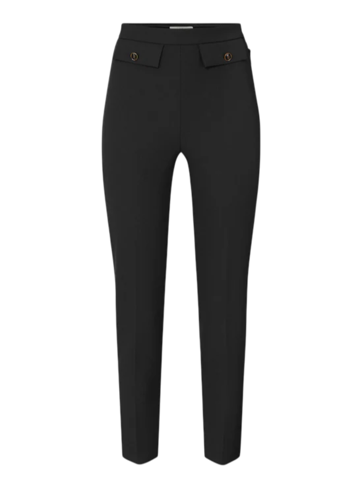 Elisabetta Franchi pantaloni slim in crepe nero