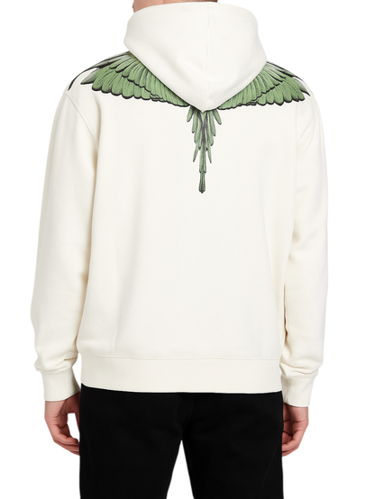 County of Milan felpa con cappuccio stampa iconica panna