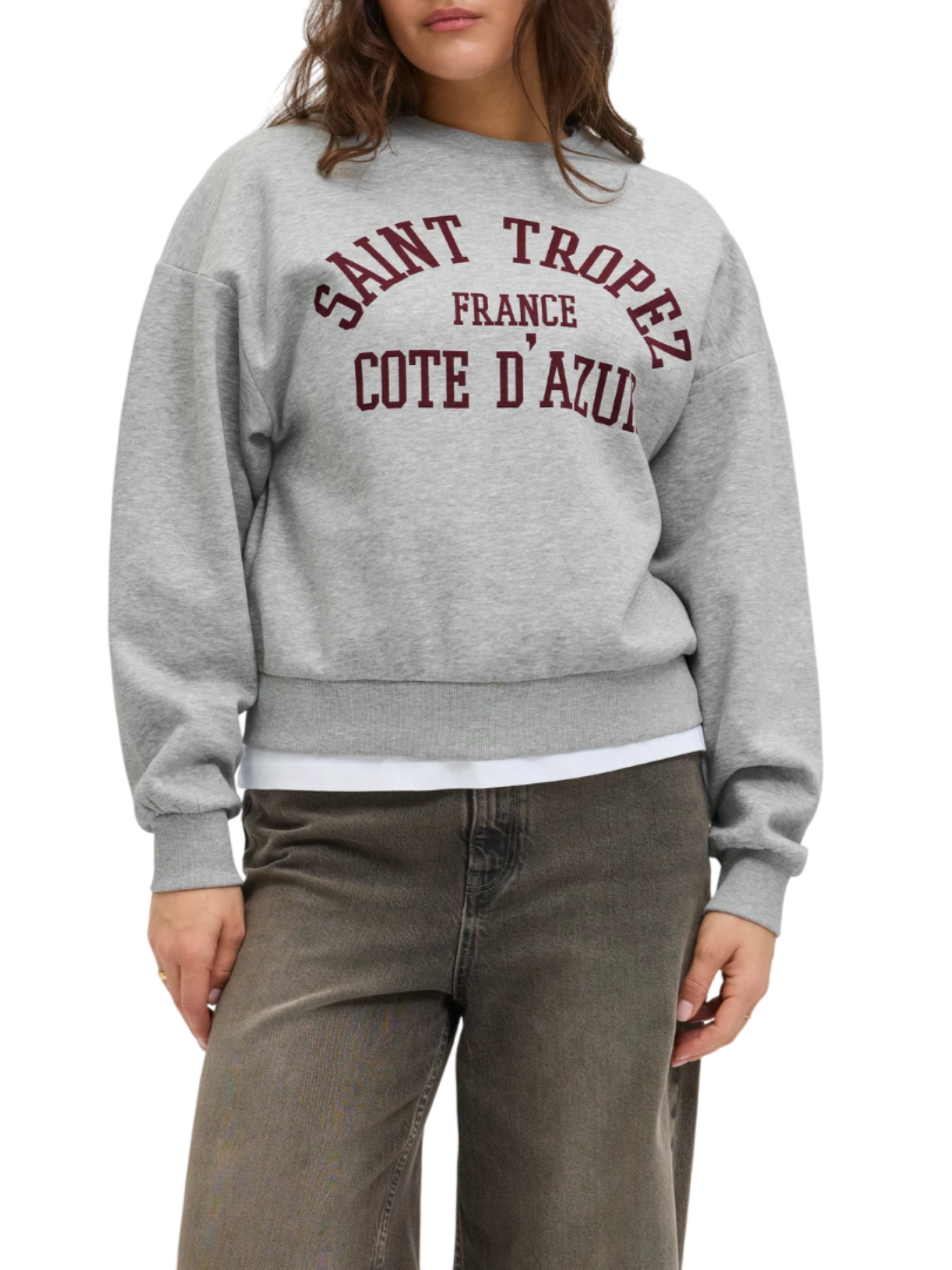 Jjxx felpa Saint Tropez grigio