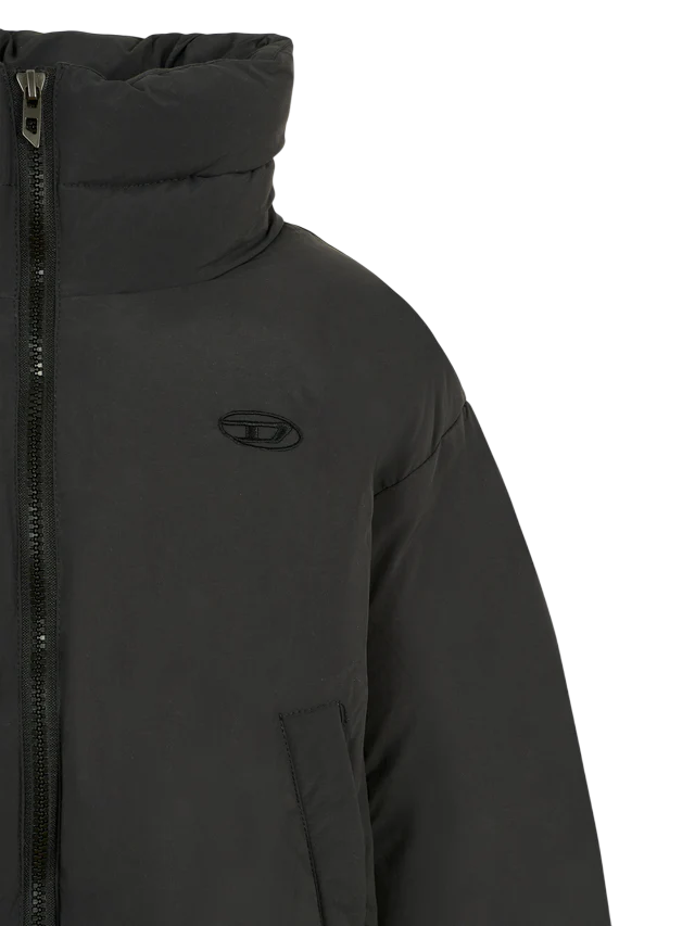 Diesel piumino Jwravys in nylon nero