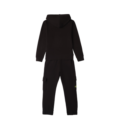 iDo completo sportivo felpa e pantaloni con tasconi nero