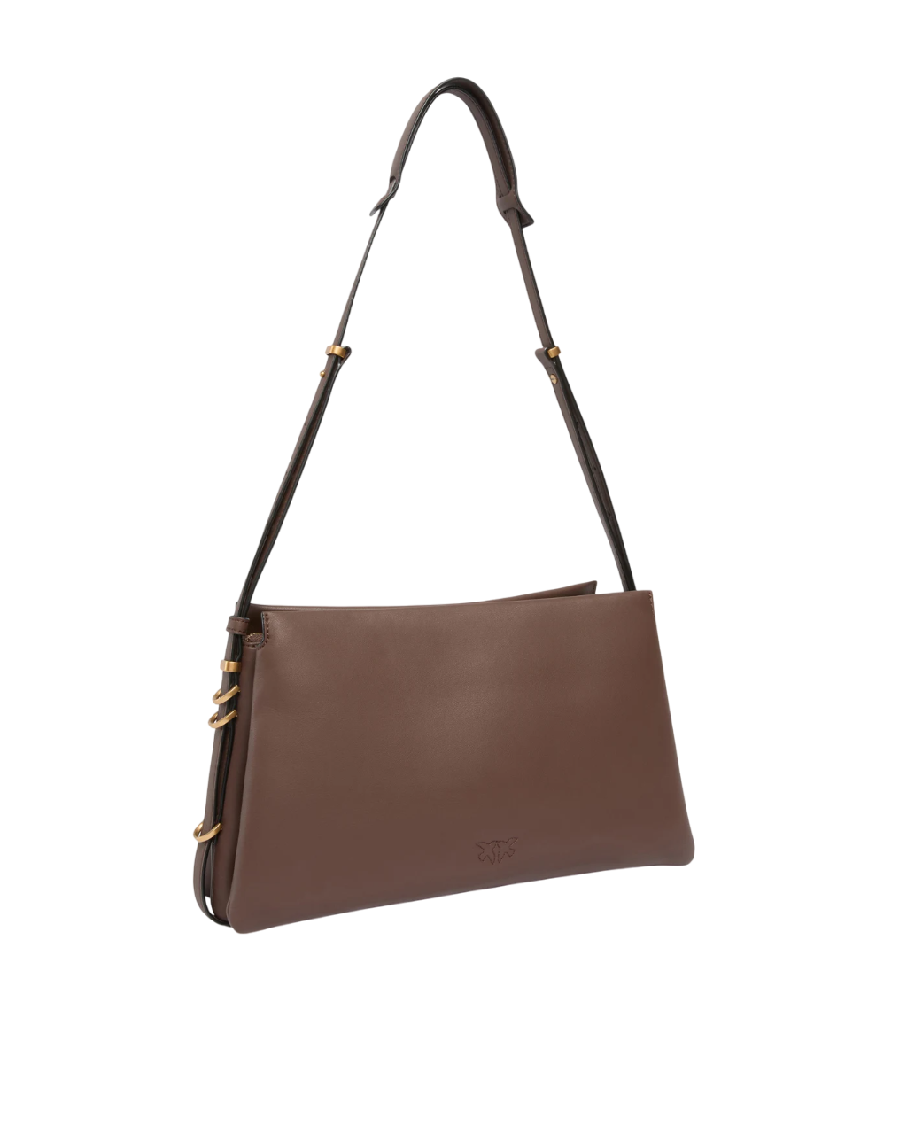 Pinko borsa a tracolla Triplet in pelle marrone