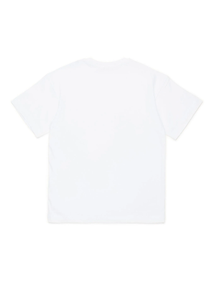 Diesel T-shirt manica corta Tmarcus con logo iconico bianco