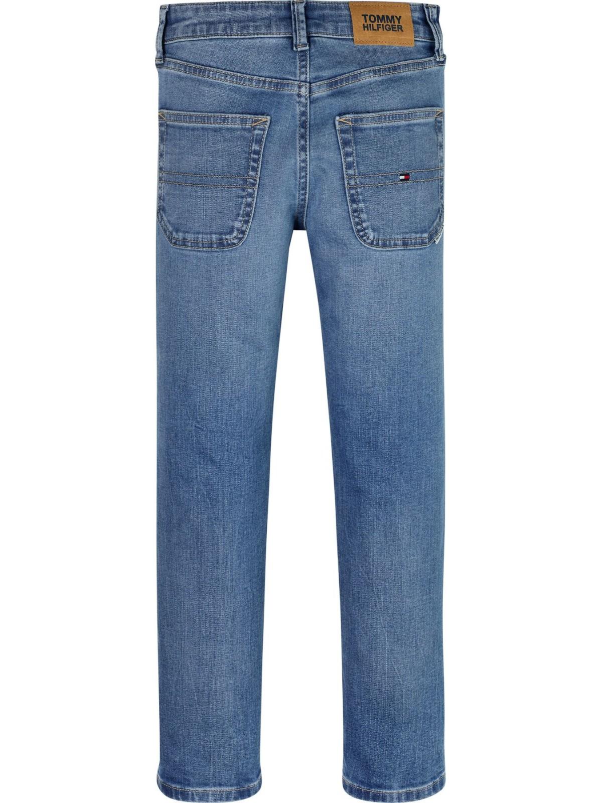 Tommy Hilfiger jeans gamba dritta lavaggio blu medio