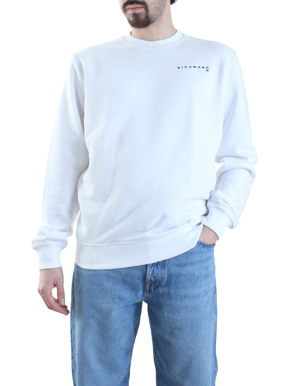 John Richmond felpa Capiani con logo bianco