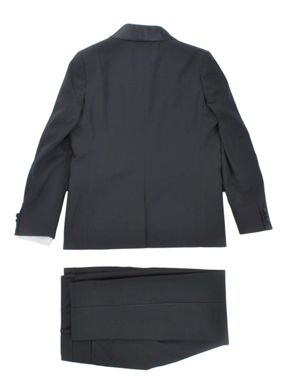 Brando completo elegante giacca camicia pantaloni nero