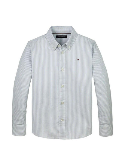 Tommy Hilfiger camicia a righe Ithaca bianco celeste