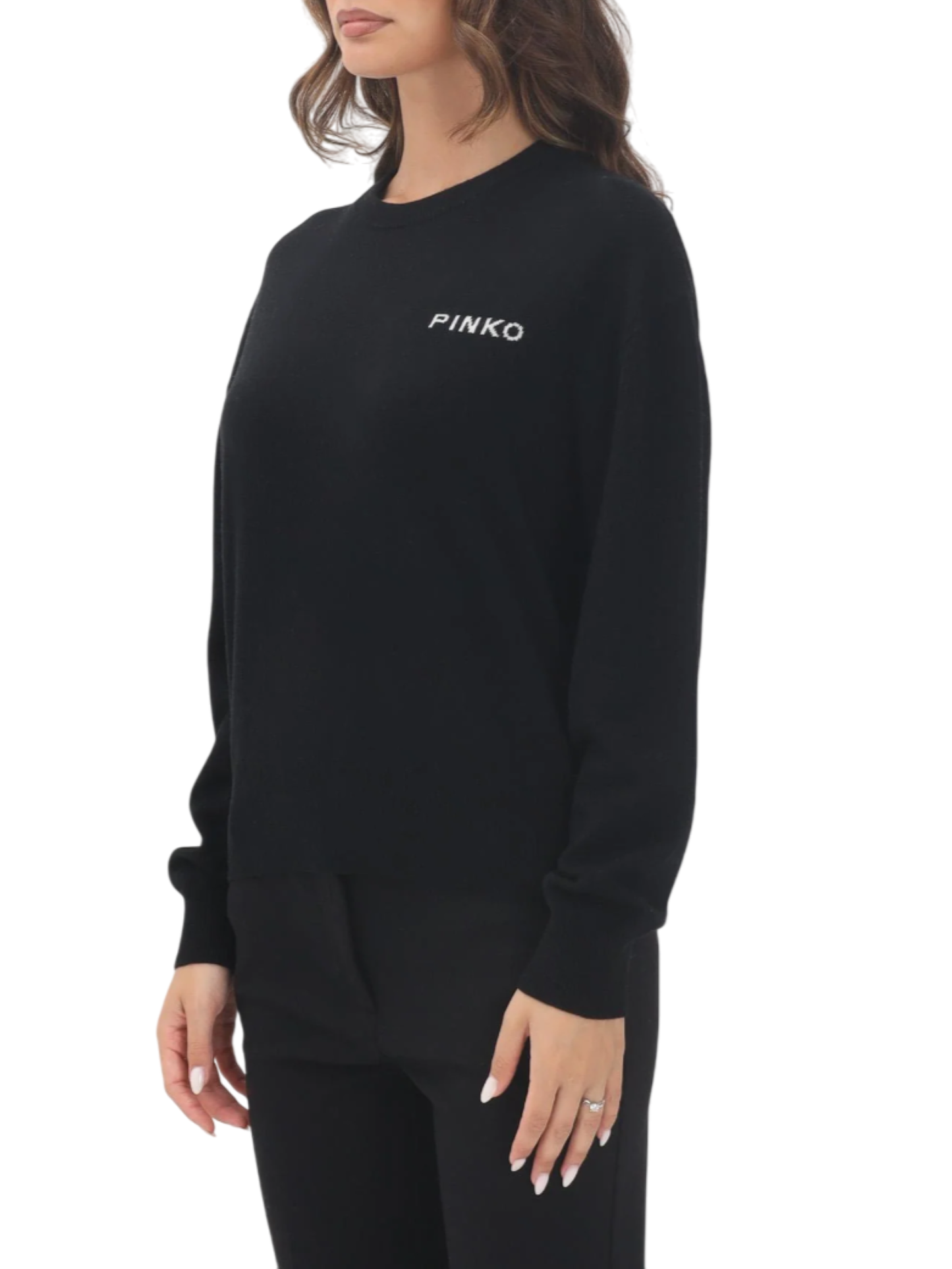 Pinko maglia Martinica in lana e cashmere nero